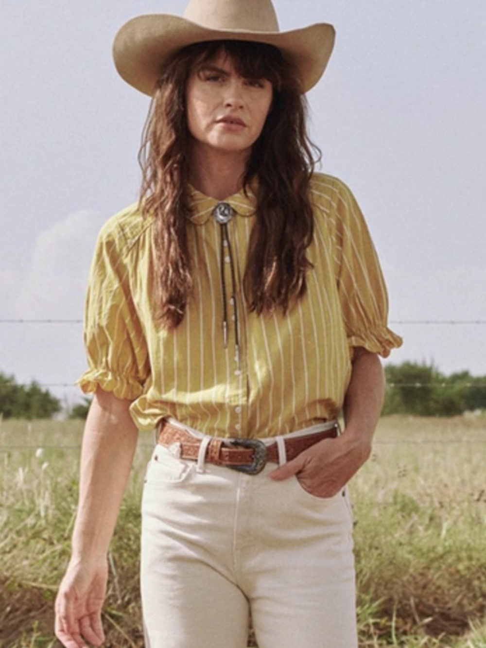 The Great - The Western Kerchief Top Sunburst Stripe Size 1